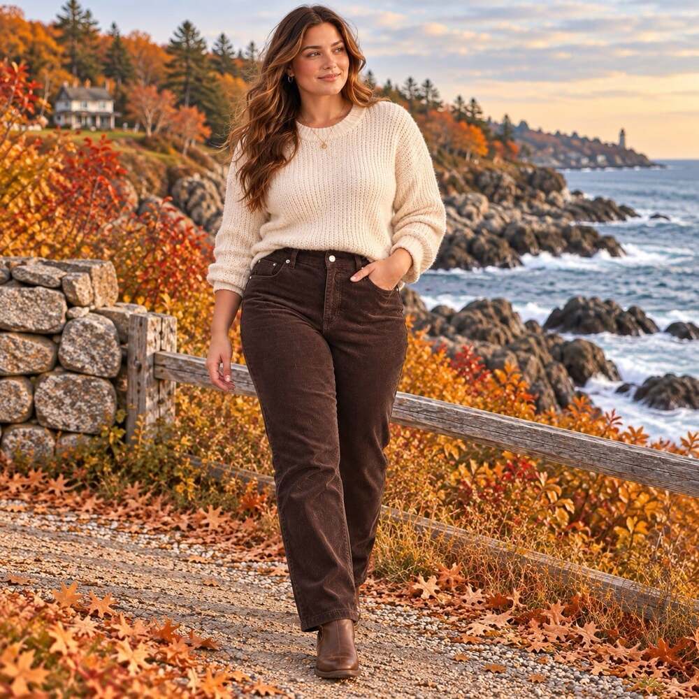 Quince Organic Stretch Corduroy Straight Leg Pants Womens 12 Espresso Brown